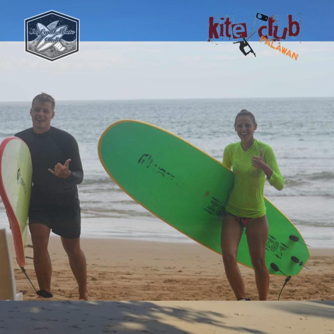 بيت شباب Surf And Skate Duli El Nido By Kiteclub Palawan المظهر الخارجي الصورة