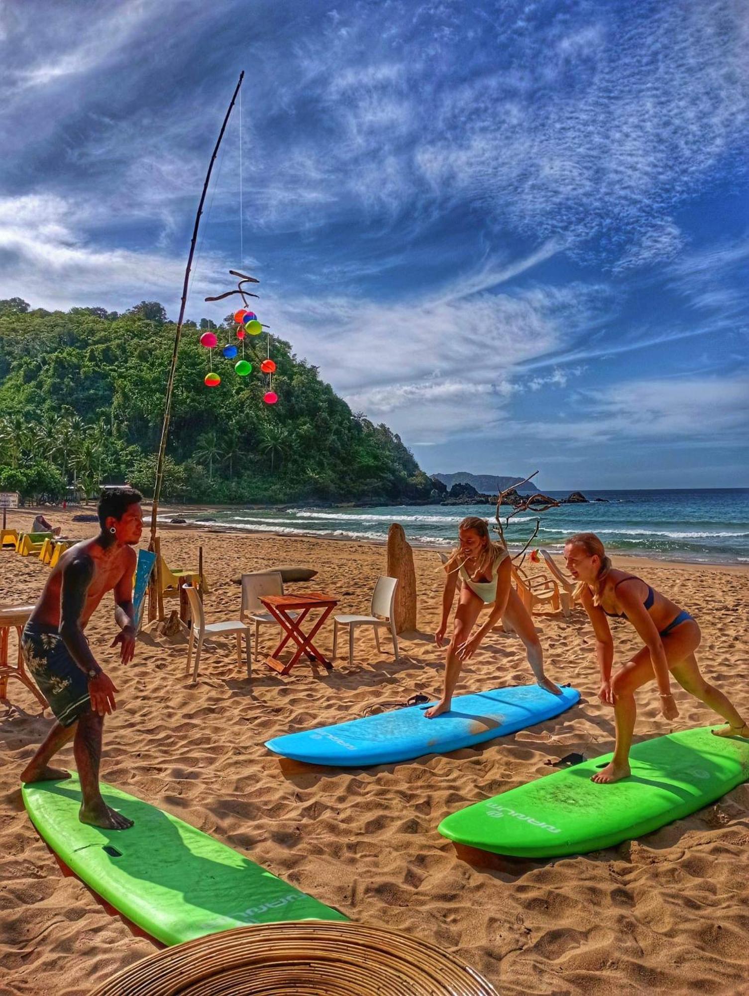 بيت شباب Surf And Skate Duli El Nido By Kiteclub Palawan المظهر الخارجي الصورة